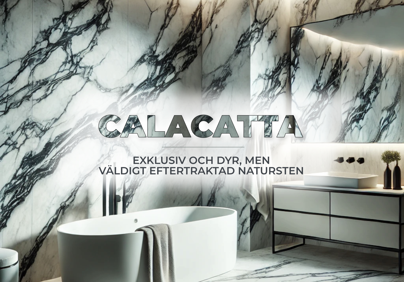 Calacatta-marmor: Exklusiv och dyr, men väldigt eftertraktad natursten