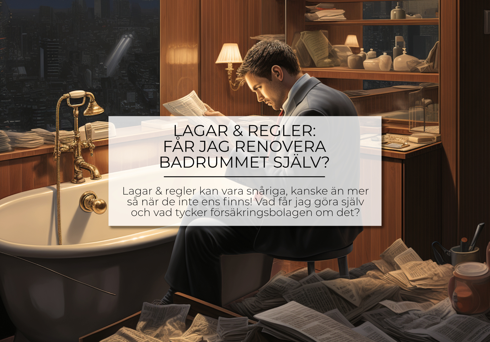 Lagar & Regler: Får jag renovera badrummet själv?
