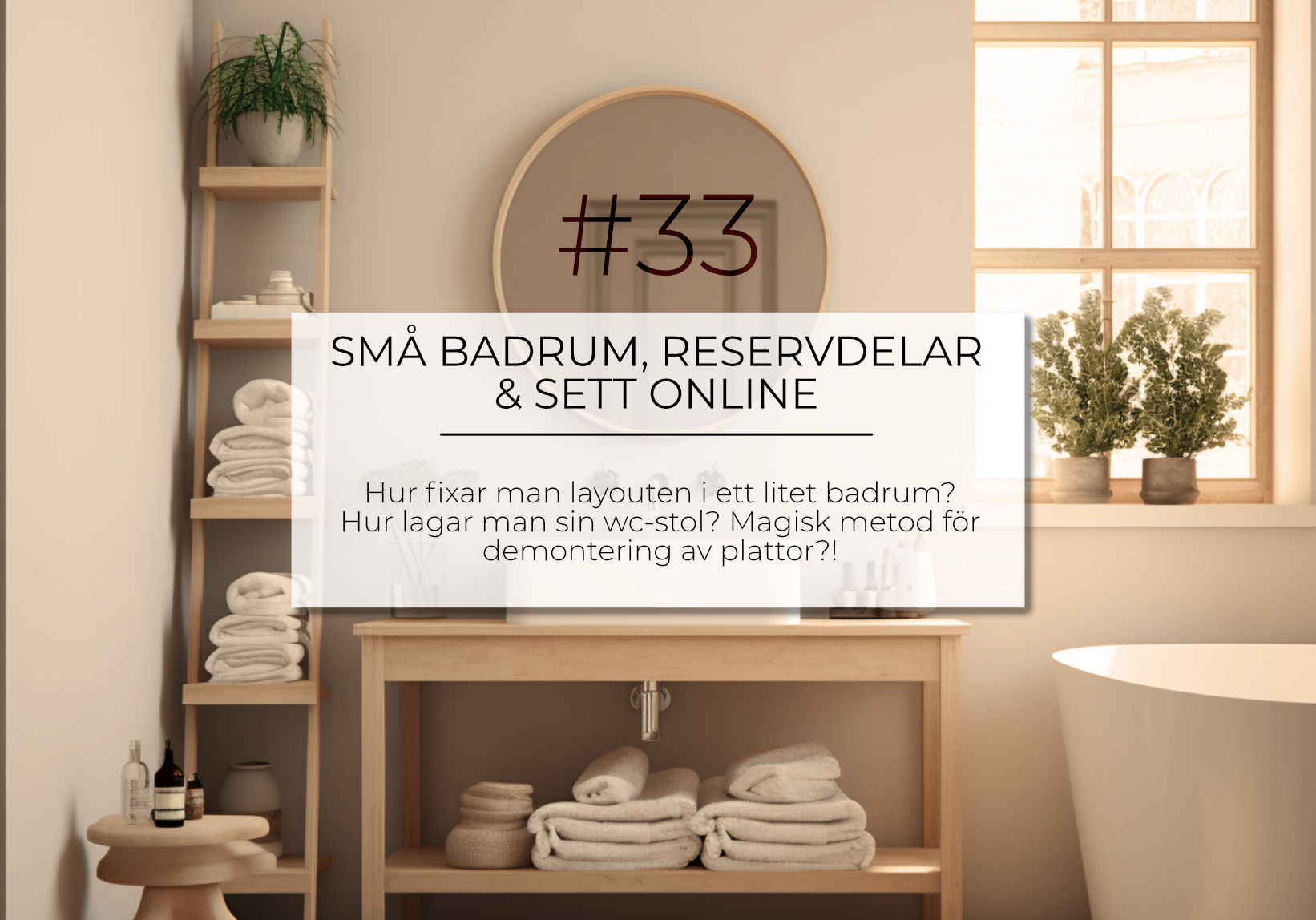 33. Små badrum, reservdelar & sett online