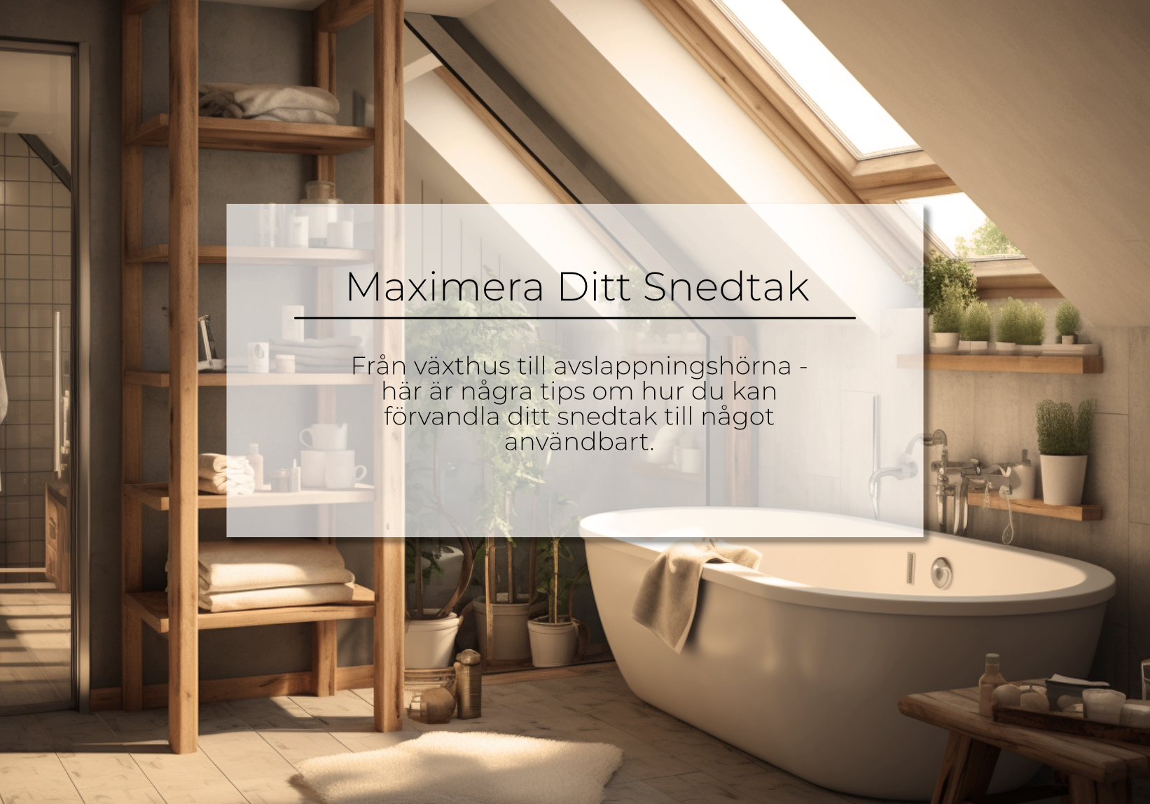 Maximera ditt snedtak